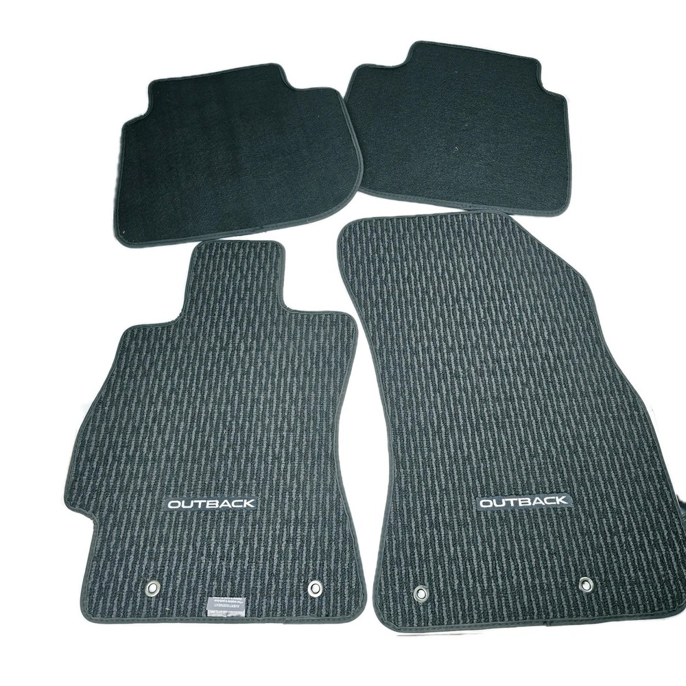 OEM Subaru Outback Carpet Floor Mats Set 2015-2019 Black Charcoal 4pc Genuine
